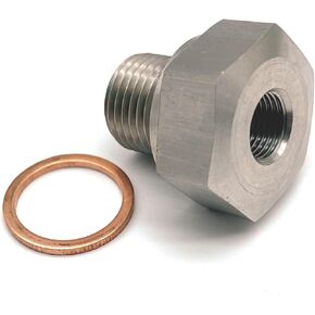 Stainless steel Oil Pressure Sensor Adapter M16 1.5 to 1/8 NPT Thread Pipe Fittings for All GM LS Series Engines LS1 LSX LS3 4.2L 4.8L 5.3L 6.0L 6.2L