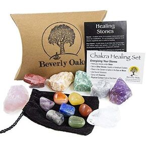 Energy Infused Natural Raw Healing Crystals and Tumbled Stones - Chakra Stones for Crystal Healing - The Ultimate Chakra Kit with Huge Variety of Gemstones