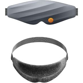3D Sleep Mask, Aroma Eye Mask for Side Sleeper,100% Light Blackout Sleeping Eye Mask for Women, Contoured Cup Night Blindfold,Eye Cover Eye Shade with Adjustable Strap by Zen Cave Medium Size (Grey)