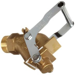 Justrite 08552 2" NPT Thread, Brass Gate Valve for Viscous Liquids