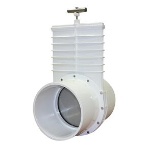 Valterra 8" PVC Gate Valve - Slip Hub Fittings with Stainless Steel Paddle