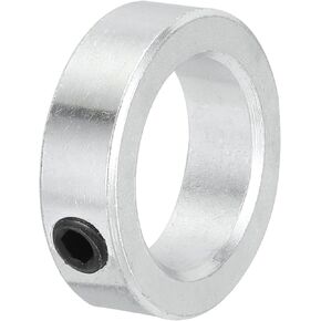 MECCANIXITY Shaft Collar 1 Inch Bore Zinc Plated Carbon Steel Set Screw Style Clamping Collars Silver 1 Pcs