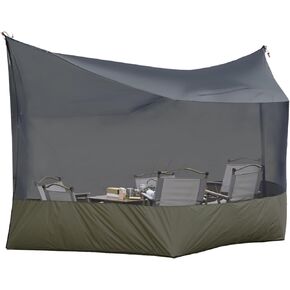 Onewind Camping Tarp Mosquito Net, Camping Bugnet for Tarp Lightweight Hammock Screen House 360 Degree Protection for Camping, Patio, Backyard and Hiking, Backpacking, OD Green