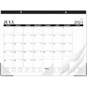 2025-2026 Desk Calendar - Mar.2025 - Aug.2026, 18 Months Large Monthly Desk Calendar 2025-2026, 22" x 17", Large Ruled Blocks, To-do List & Notes