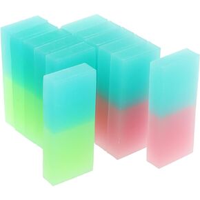 8 Pcs Gradient Pencil Erasers Set, Colored Cube Erasers Cute Gradient Erasers for School Office Home and Correction Products