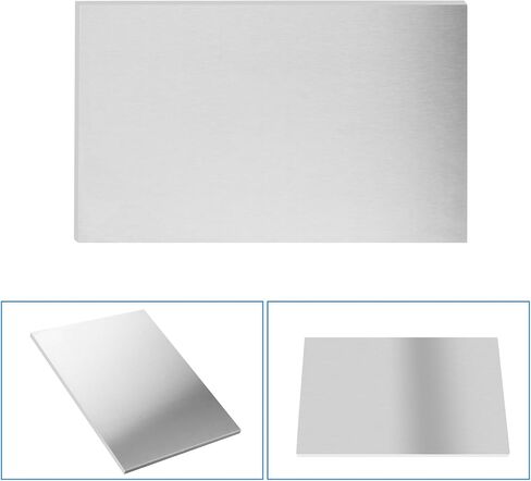 2 حزمة 12 × 6 بوصة 1/4 بوصة سميكة، 6061 T6 صفائح معدنية من الألومنيوم، لوحة صفائح الألومنيوم مسطحة، لوحة مسطحة مسطحة مصقولة بدقة ومزيلة للأزيز، من GENHAKON. in Kuwait