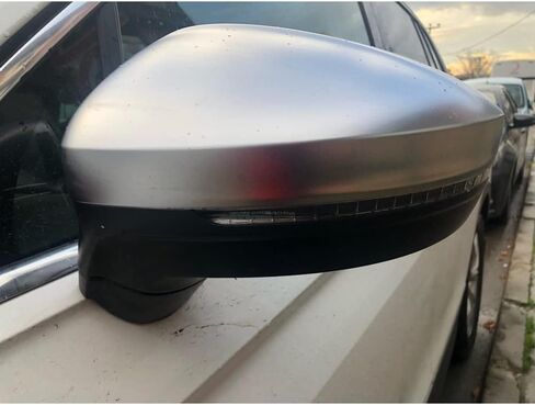 Rearview Side Wing Mirror Caps Cover For VW Tiguan Allspace L MK2 2017 2018 2019 2020 Replacement Matt Chrome (gloss black) in Saudi Arabia