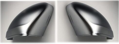 Rearview Side Wing Mirror Caps Cover For VW Tiguan Allspace L MK2 2017 2018 2019 2020 Replacement Matt Chrome (gloss black) in Saudi Arabia