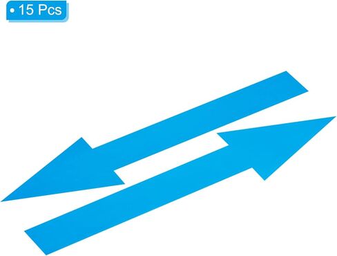 ملصق سهم PATIKIL مقاس 8 × 2 بوصة، 15 عبوة من مادة PVC ذاتية اللصق مقاومة للماء وعلامة سهم كبيرة على الأرض لتعليمات الطريق، أصفر in Kuwait