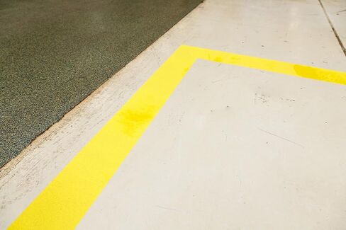 Brady PaintStripe Floor Marking Stencil, Continuous Line, 0.25" Height, 4" Wide, 6000" Length, Polypropylene, Clear/White - 148816 in Saudi Arabia