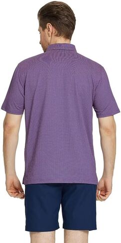 M MAELREG Mens Polo Shirts Short Sleeve Dry Fit Jacquard Performance Moisture Wicking Casual Pocket Golf Shirts for Men in Saudi Arabia