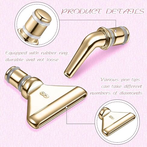 ZYNERY 30 PCS Diamond Painting Pens Kit, 13 PCS Stainless Steel Tip for Diamond Painting Accessories with 12 Clay, Diamond Art Pens 5D Diamond Painting Tools for DIY Craft (Blue) in Kuwait