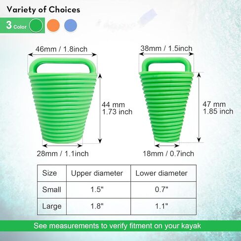 12 Pieces Kayak Scupper Plug Kit TPE Scupper Plugs Drain Holes Stopper Bung with Handle in Kuwait