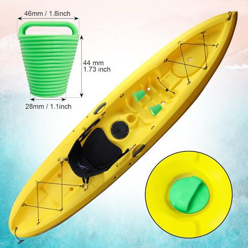 12 Pieces Kayak Scupper Plug Kit TPE Scupper Plugs Drain Holes Stopper Bung with Handle in Kuwait