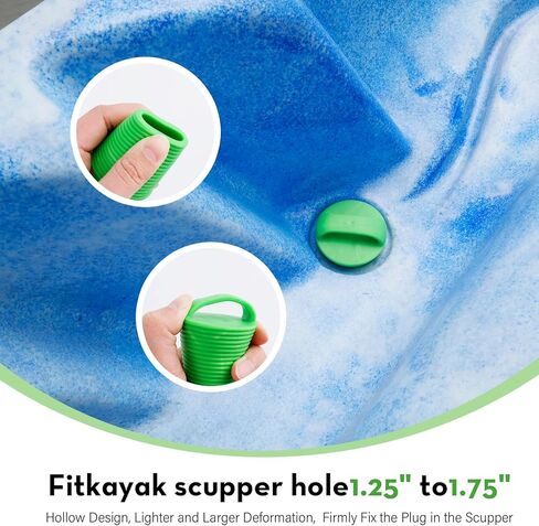 12 Pieces Kayak Scupper Plug Kit TPE Scupper Plugs Drain Holes Stopper Bung with Handle in Kuwait