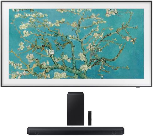تلفزيون سامسونج QN65LS03BAFXZA 65 بوصة The Frame 4K UltraHD Smart QLED مع مكبر صوت HW-Q990C 11.1.4ch مع مكبرات صوت خلفية ودولبي أتموس (2022) in Saudi Arabia