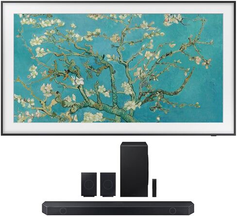 تلفزيون سامسونج QN65LS03BAFXZA 65 بوصة The Frame 4K UltraHD Smart QLED مع مكبر صوت HW-Q990C 11.1.4ch مع مكبرات صوت خلفية ودولبي أتموس (2022) in Saudi Arabia