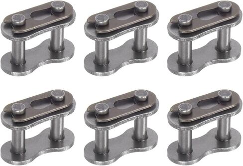 uxcell 6Pcs #25 Chain Master Connector Link Roller, 1/4" Pitch Carbon Steel, Standard Connecting Split Links for 04C Chain in Saudi Arabia