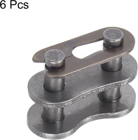 uxcell 6Pcs #25 Chain Master Connector Link Roller, 1/4" Pitch Carbon Steel, Standard Connecting Split Links for 04C Chain in Saudi Arabia