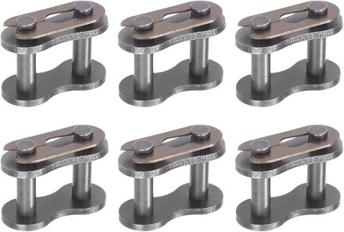 uxcell 6Pcs #25 Chain Master Connector Link Roller, 1/4" Pitch Carbon Steel, Standard Connecting Split Links for 04C Chain in Saudi Arabia