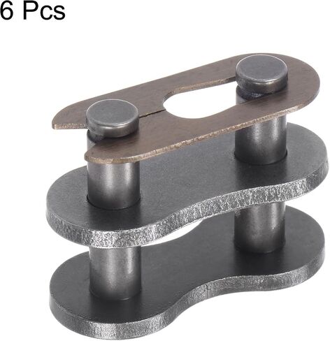 uxcell 6Pcs #25 Chain Master Connector Link Roller, 1/4" Pitch Carbon Steel, Standard Connecting Split Links for 04C Chain in Saudi Arabia