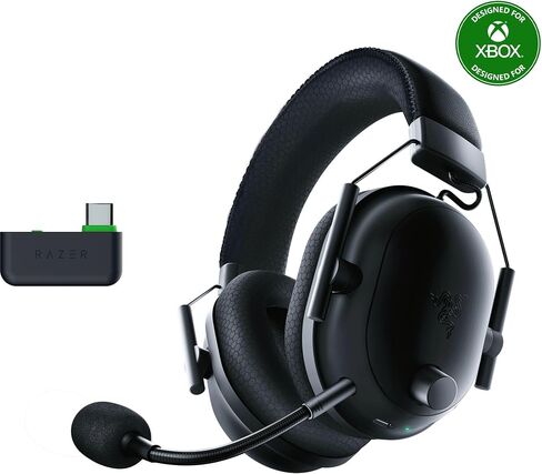 Razer BlackShark V2 Pro Wireless Playstation Gaming Headset: 50mm Drivers - Wideband Mic - Comfortable Noise Isolating Earcups - for PS5, Console, PC, Mac - Bluetooth, USB-C - 70 Hr Battery - Black in Saudi Arabia