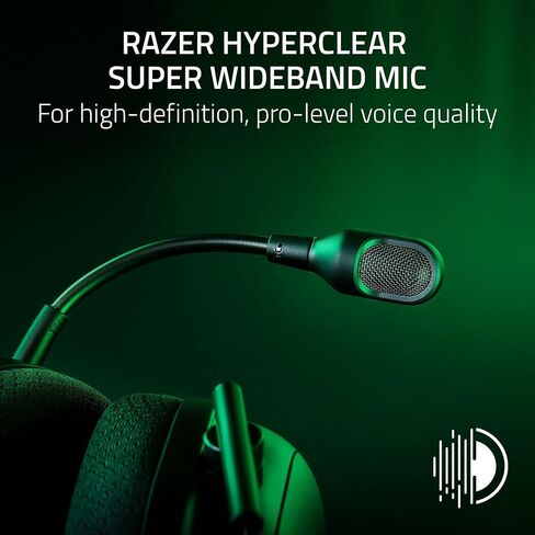 Razer BlackShark V2 Pro Wireless Playstation Gaming Headset: 50mm Drivers - Wideband Mic - Comfortable Noise Isolating Earcups - for PS5, Console, PC, Mac - Bluetooth, USB-C - 70 Hr Battery - Black in Saudi Arabia