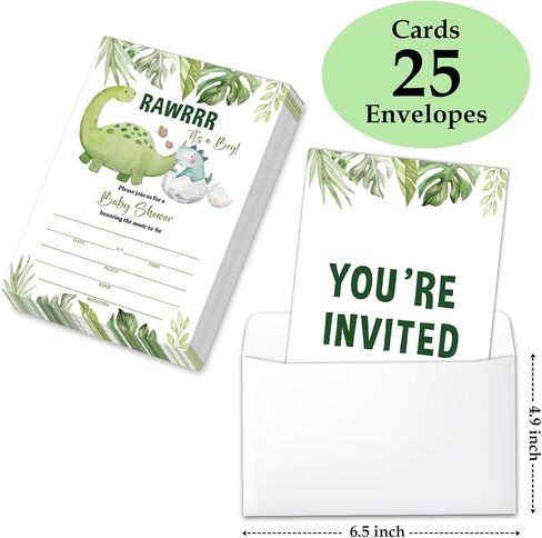 Floral Wildflower Baby Shower Party Invitations with Envelopes, Wildflowers Double-Sided Fill-In Invites for Gender Reveal Baby Announcement, Baby Shower Party Supplies Decorations - A018 in Kuwait