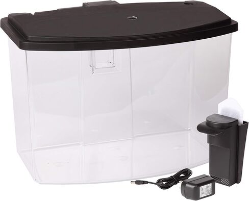 Koller Products Impact-Resistant Plastic LED Aquarium Kit, 7 Gallons, Built-in Filtration,Black in Kuwait