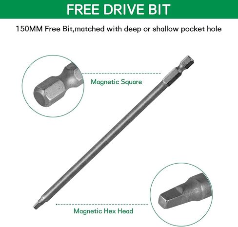 مجموعة متنوعة من 400 قطعة من براغي ثقب الجيب، 4 مقاسات #8 × 1 بوصة، 1-1/4 بوصة، 2 بوصة، 2-1/2 بوصة، براغي خشبية ذات خيط خشن مع محرك مربع، مطلية باللون الأزرق، ذاتية التنصت، تتضمن لقمة محرك in Kuwait