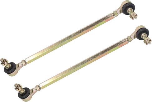 Steering Tie Rod Ball Joint, 2PCS 250mm Ball Joint Tie Rod 10mm Thread Steel Alloy for 125cc Quad Dirt Bike ATV Go Kart in Saudi Arabia