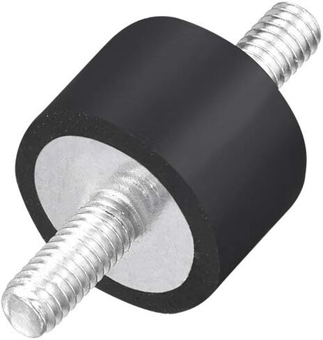 Uxcell D15 x H10 عازل اهتزاز مطاطي يمتص الصدمات مع مسامير M4 x 10 مم 8 قطع in Kuwait