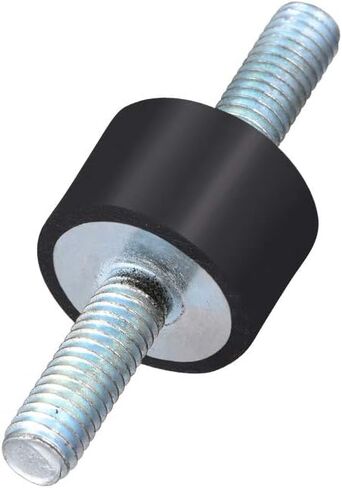 Uxcell D15 x H10 عازل اهتزاز مطاطي يمتص الصدمات مع مسامير M4 x 10 مم 8 قطع in Kuwait
