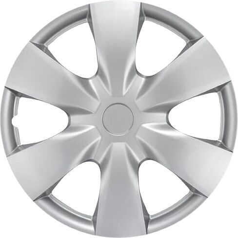 أغطية محور فضية BDK KT-1008-15 (أغطية العجلات) لسيارة Toyota Yaris 15 بوصة - أربع (4) قطع خالية من التآكل وقوية - درجة مقاومة كاملة للحرارة والتأثير - استبدال OEM in Saudi Arabia