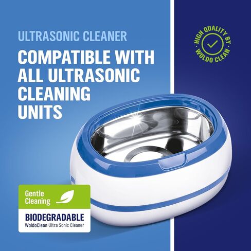 Ultrasonic Cleaner Solution for Glasses and Jewelry 1:40 Concentration - 25.36 Fl Oz compatible for all Ultrasonic Devices in Kuwait