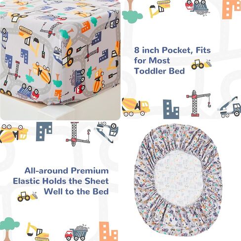 lasoftan Butterfly Toddler Bedding Set for Girls, 4 Piece Bed-in-a-Bag Toddler Comforter Sets, Super Soft Comforter Sheet Set and Comfortable Microfiber Toddler Bed Set in Saudi Arabia