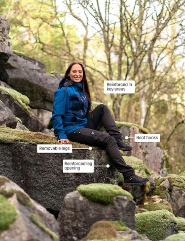 RevolutionRace Women's RVRC GP Pro Zip Off Pants, Durable, Ventilated and Convertible Pants for All Outdoor Activities in Saudi Arabia