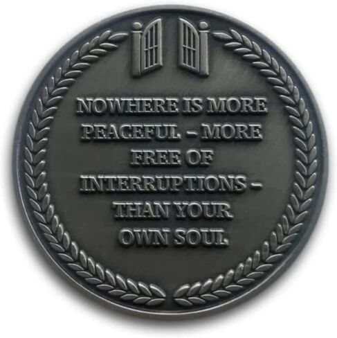 عملة القلعة الداخلية، عملة رواقية للتأملات الرواقية اليومية، عملة الشجاعة عملة القلق التذكارية موري النحاسية، ميدالية الفلاسفة الرواقيين أمور فاتي in Kuwait