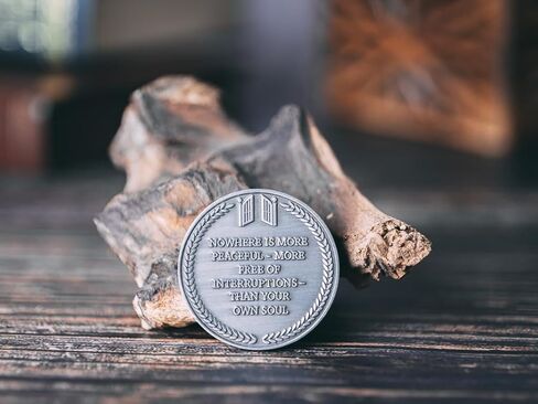 عملة القلعة الداخلية، عملة رواقية للتأملات الرواقية اليومية، عملة الشجاعة عملة القلق التذكارية موري النحاسية، ميدالية الفلاسفة الرواقيين أمور فاتي in Kuwait