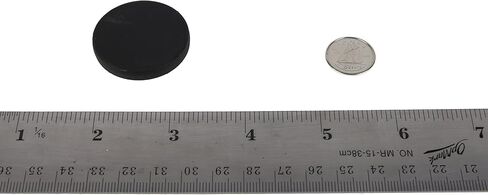 أقراص مغناطيسية غير قابلة للكسر مقاس 1.3 بوصة، نيوديميوم مطلي بالبولي بروبيلين - مغناطيس قوي للثلاجة والمكتب والحرف اليدوية - بسمك 1/8 بوصة - 5 عبوات in Kuwait