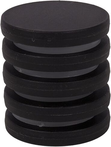 أقراص مغناطيسية غير قابلة للكسر مقاس 1.3 بوصة، نيوديميوم مطلي بالبولي بروبيلين - مغناطيس قوي للثلاجة والمكتب والحرف اليدوية - بسمك 1/8 بوصة - 5 عبوات in Kuwait