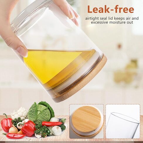 15 عبوة من برطمانات الشموع سعة 7 أونصة لصنع الشموع، برطمانات شموع زجاجية سميكة مع غطاء من الخيزران، مجموعات صنع الشموع برطمانات شموع فارغة، أوعية شموع كبيرة مع أغطية، علبة شموع قابلة لإعادة الاستخدام. (شفاف... in Kuwait