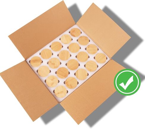 20 عبوة من برطمان الشموع سعة 7 أونصة لصنع الشموع، برطمان شموع زجاجي سميك مع غطاء من الخيزران، مجموعات صنع الشموع الفارغة، أوعية شموع كبيرة، أوعية شموع مع أغطية، علبة شموع قابلة لإعادة الاستخدام. (شفاف) in Kuwait