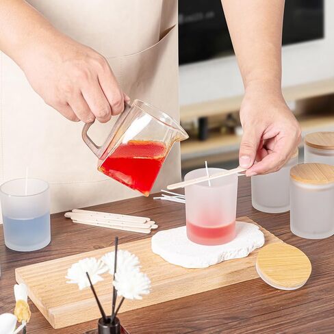 15 عبوة من برطمانات الشموع الزجاجية المتجمدة سعة 7 أوقية من GoldArea مع أغطية من الخيزران لمجموعات صنع الشموع، وأوعية وحاويات شموع فارغة قابلة لإعادة الاستخدام in Kuwait