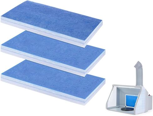 3 Pcs Paint Booth Filter, Airbrush Spray Booth Filter Set, Spray Booth Replace Air Filter, Fit Airbrush Hobby, Craftsmen and Spray Paint Booth in Kuwait