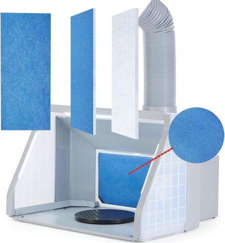 3 Pcs Paint Booth Filter, Airbrush Spray Booth Filter Set, Spray Booth Replace Air Filter, Fit Airbrush Hobby, Craftsmen and Spray Paint Booth in Kuwait