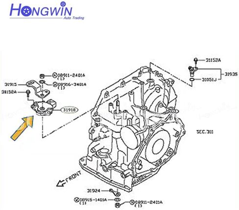 31918-3MX0A مستشعر ناقل الحركة التلقائي بارك مفتاح أمان محايد مناسب لنيسان فيرسا 2013-2016 in Kuwait