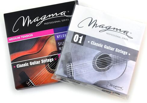 Magma Classical Guitar Strings Normal Tension Special Nylon - Silver Plated Copper (GC110) (3 Sets) in Saudi Arabia