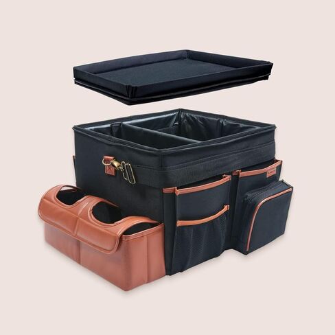 Car Organizer Back Seat Organizer Front Seat Car Caddy Backseat Storage Organizers Passenger Carseat Snack Box Automotive Rear Seat Kids in Saudi Arabia