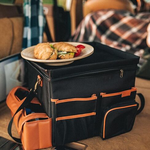 Car Organizer Back Seat Organizer Front Seat Car Caddy Backseat Storage Organizers Passenger Carseat Snack Box Automotive Rear Seat Kids in Saudi Arabia